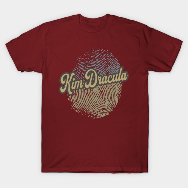 Kim Dracula Fingerprint T-Shirt by anotherquicksand